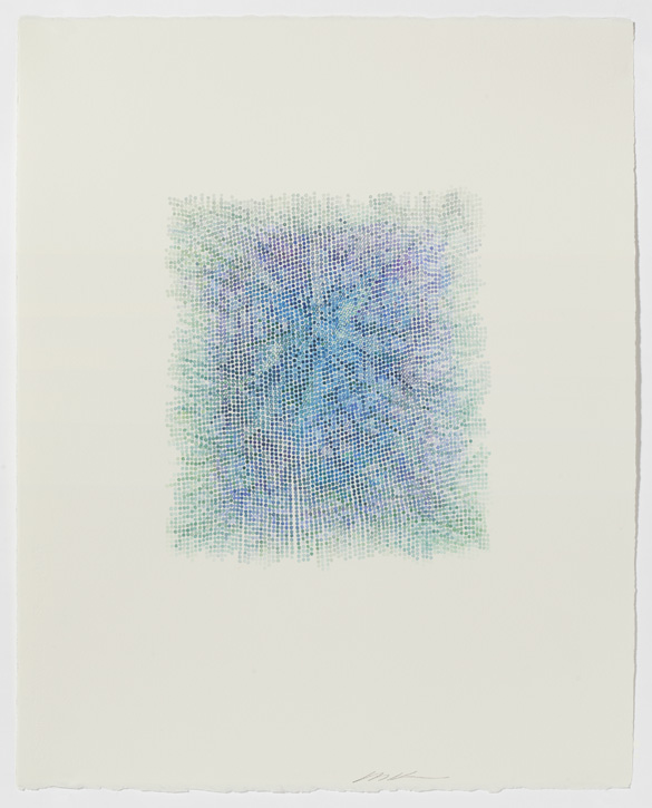 Painting on paper by Masako Kamiya
