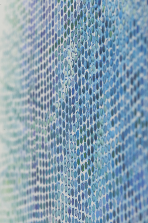 Painting on paper by Masako Kamiya