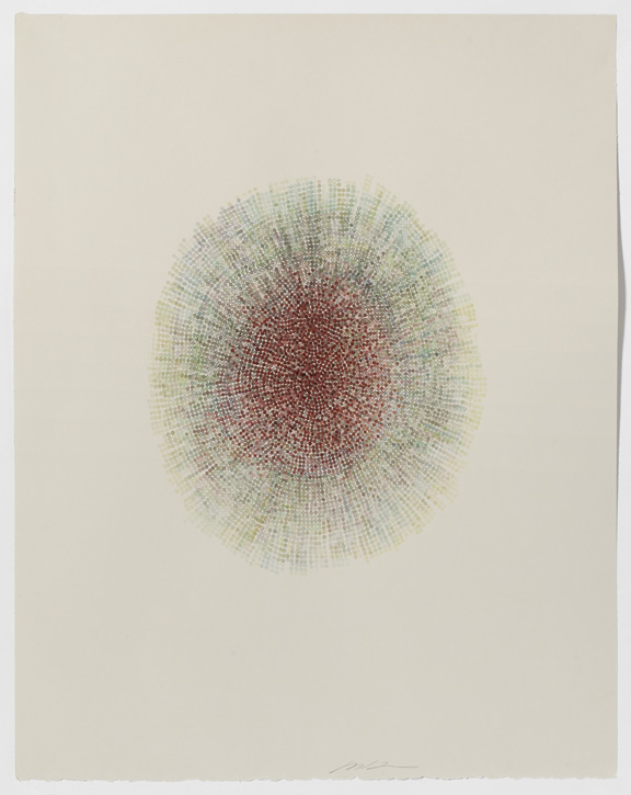 Painting on paper by Masako Kamiya