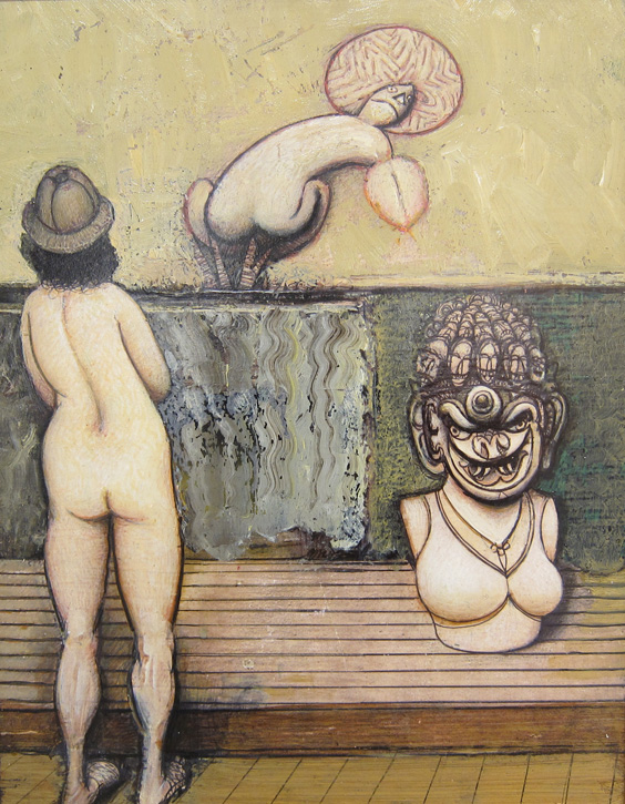 Painting by Gregory Gillespie