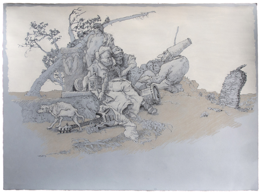 drawing by Peter Scott